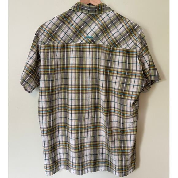 Kuhl Plaid Button Down Shirt, Medium, Short Sleeve - Picture 6 of 8